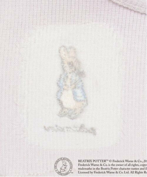 petit main / プティマイン ロンパース | 【ピーターラビット】花柄切替ロンパース | 詳細4