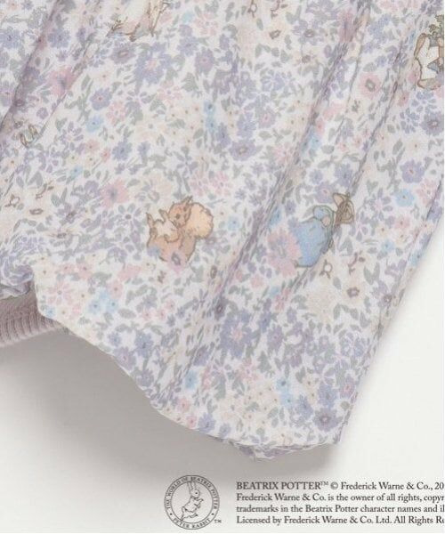 petit main / プティマイン ロンパース | 【ピーターラビット】花柄切替ロンパース | 詳細6