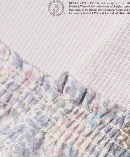 petit main / プティマイン ロンパース | 【ピーターラビット】花柄切替ロンパース | 詳細8