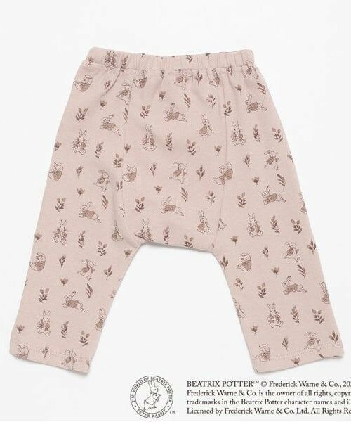 petit main / プティマイン ベビー・キッズウエア | 【ピーターラビット】総柄レギンス | 詳細1