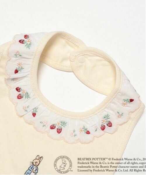 petit main / プティマイン スタイ・ビブ | 【ピーターラビット】刺しゅうレーススタイ | 詳細3