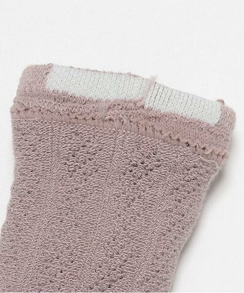 petit main / プティマイン ベビー・キッズウエア | フロート綿レースハイソックス | 詳細4