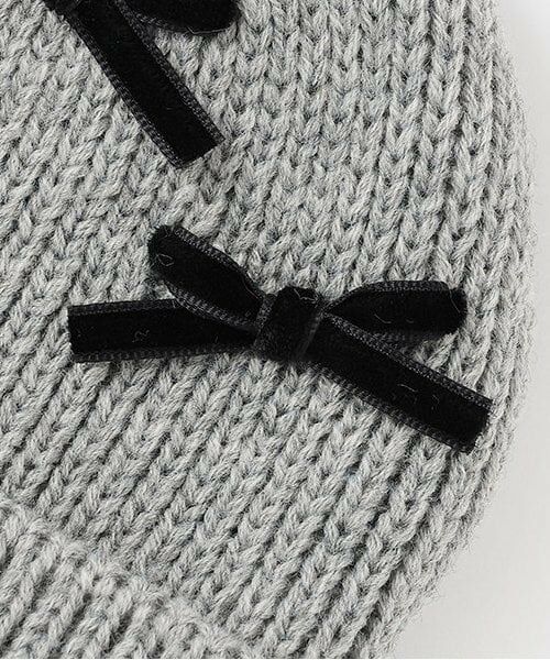 petit main / プティマイン ベビー・キッズグッズ | リボンニット帽 | 詳細2