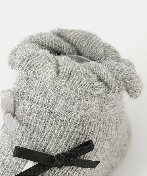 petit main / プティマイン ベビー・キッズウエア | フリルリボンカップソックス | 詳細4