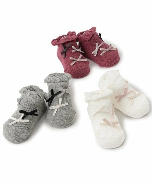 petit main / プティマイン ベビー・キッズウエア | フリルリボンカップソックス | 詳細7