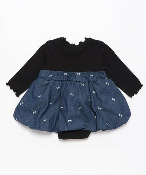 petit main / プティマイン ロンパース | 【リンク】リボン刺繍ワンピロンパース | 詳細6