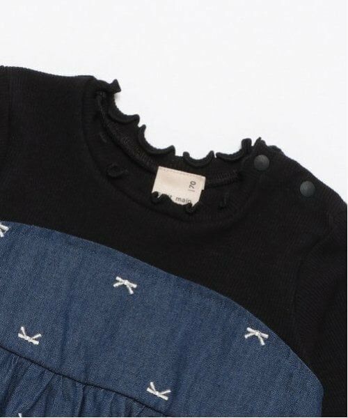 petit main / プティマイン ロンパース | 【リンク】リボン刺繍ワンピロンパース | 詳細7