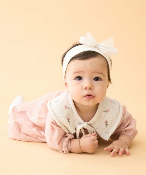 petit main / プティマイン ロンパース | 【リンク】ニット衿つきワンピロンパース | 詳細1