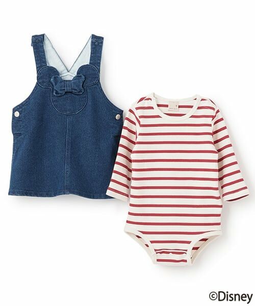 petit main / プティマイン ベビー・キッズウエア | 【Disney】耳つきジャンスカセット | 詳細2