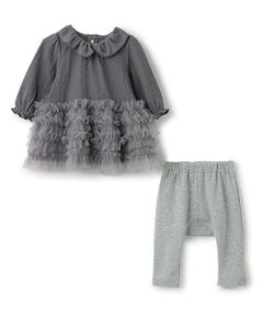 petit main / プティマイン ベビー・キッズウエア | 裾フリルワンピースセット