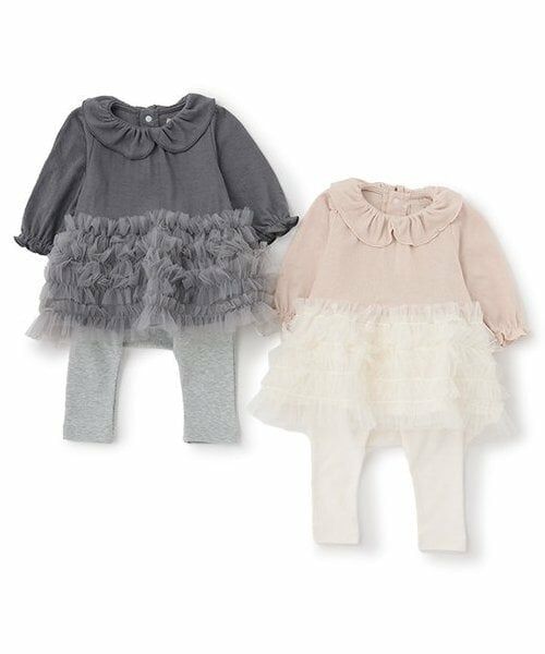 petit main / プティマイン ベビー・キッズウエア | 裾フリルワンピースセット | 詳細13