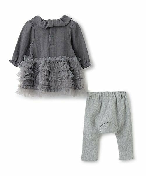 petit main / プティマイン ベビー・キッズウエア | 裾フリルワンピースセット | 詳細2