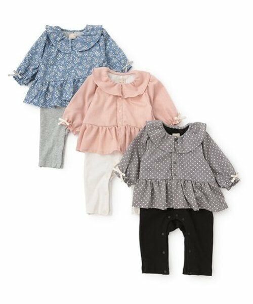 petit main / プティマイン ロンパース | フリル衿チュニックカバーオール | 詳細11