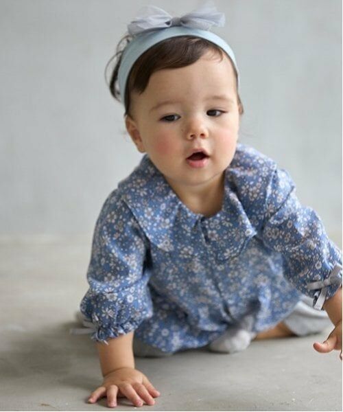 petit main / プティマイン ロンパース | フリル衿チュニックカバーオール | 詳細4