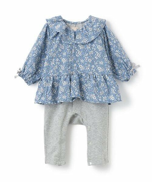 petit main / プティマイン ロンパース | フリル衿チュニックカバーオール | 詳細5