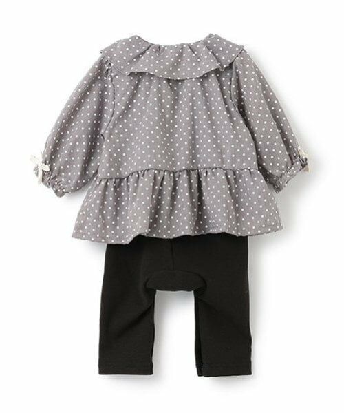 petit main / プティマイン ロンパース | フリル衿チュニックカバーオール | 詳細6