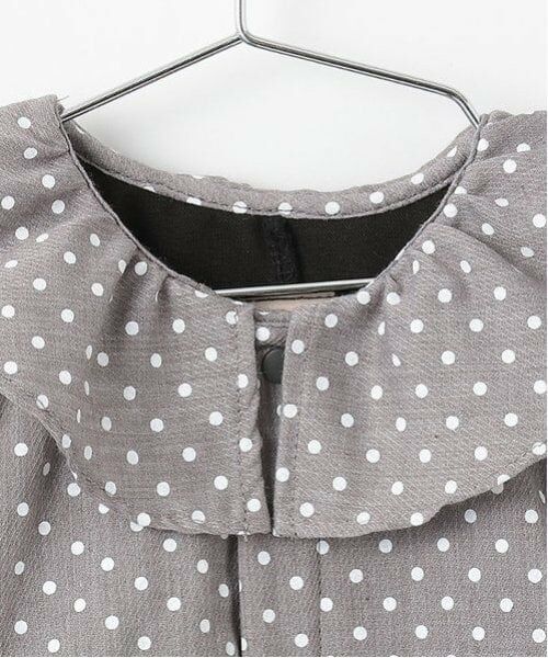 petit main / プティマイン ロンパース | フリル衿チュニックカバーオール | 詳細7