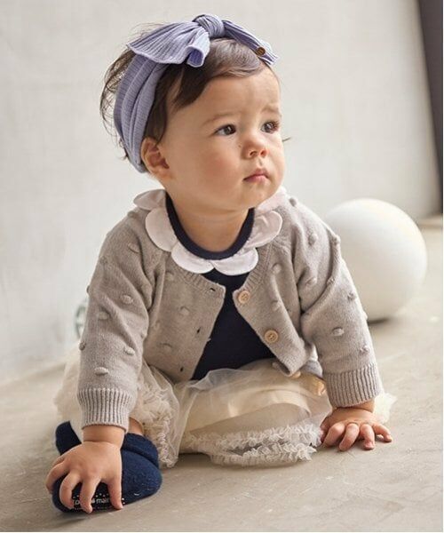 petit main / プティマイン ベビー・キッズウエア | ポコポコカーディガン | 詳細1