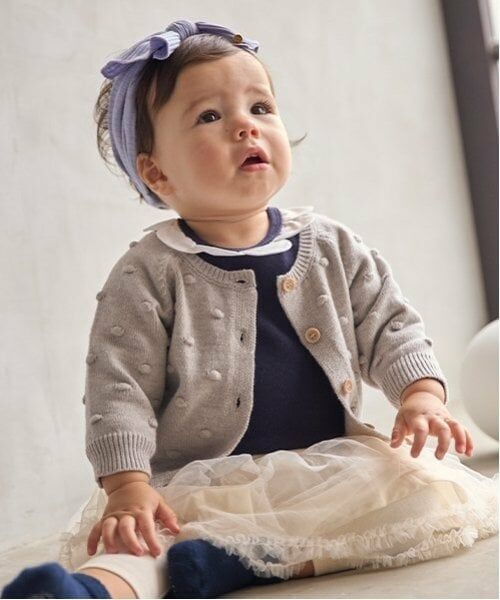 petit main / プティマイン ベビー・キッズウエア | ポコポコカーディガン | 詳細2