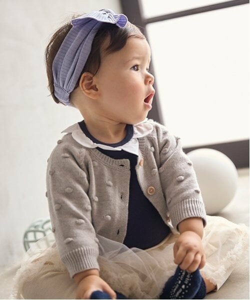 petit main / プティマイン ベビー・キッズウエア | ポコポコカーディガン | 詳細3