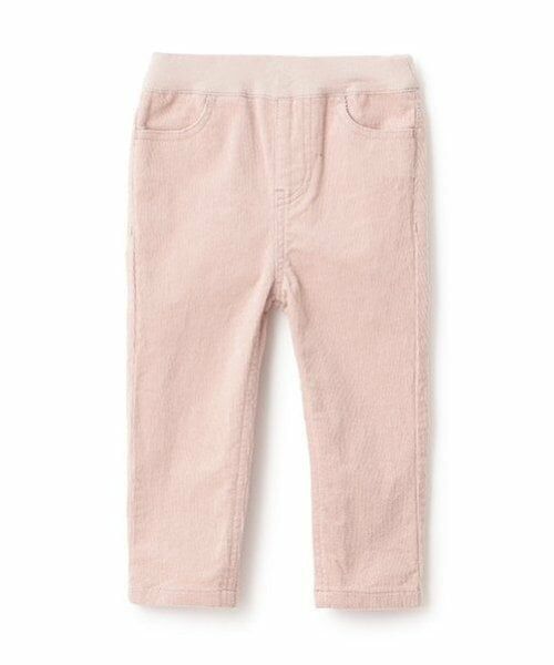 petit main / プティマイン その他パンツ | 【リンク】コーデュロイストレートパンツ(キッズ)（ライト ピンク）