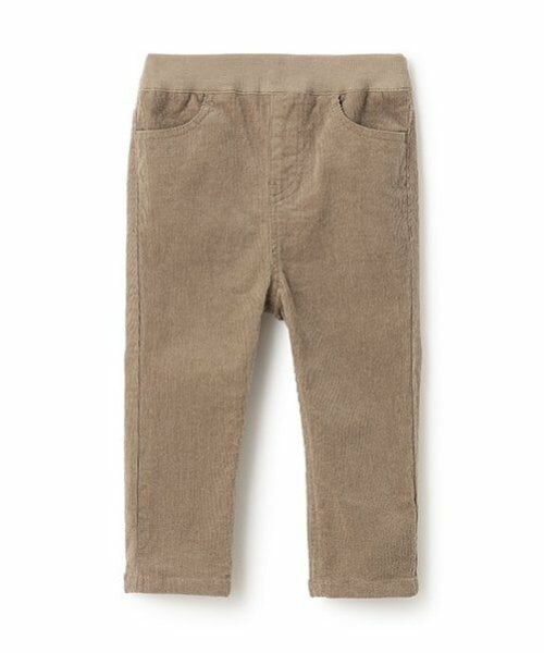 petit main / プティマイン その他パンツ | 【リンク】コーデュロイストレートパンツ(キッズ)（ライト グレー）