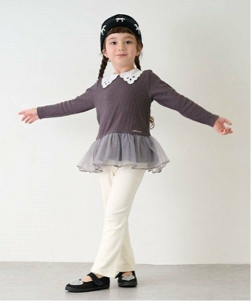 petit main / プティマイン その他パンツ | カットコールフレアパンツ | 詳細7