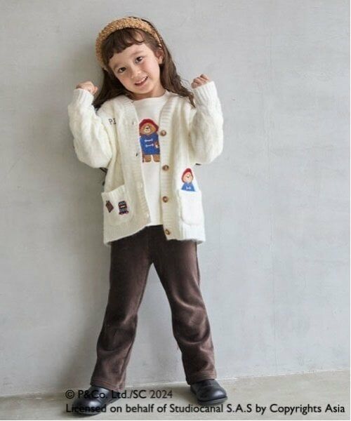 petit main / プティマイン その他パンツ | カットコールフレアパンツ（コゲ茶）