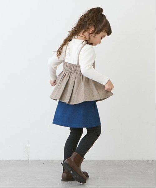 petit main / プティマイン ショート・ハーフ・半端丈パンツ | 【リンク】ハート釦レギつきスカート(キッズ) | 詳細10