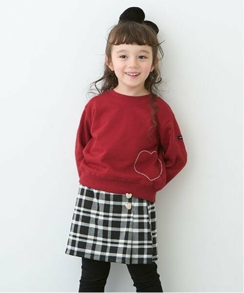 petit main / プティマイン ショート・ハーフ・半端丈パンツ | 【リンク】ハート釦レギつきスカート(キッズ) | 詳細5