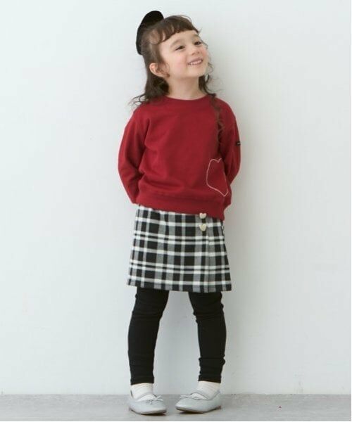 petit main / プティマイン ショート・ハーフ・半端丈パンツ | 【リンク】ハート釦レギつきスカート(キッズ) | 詳細7