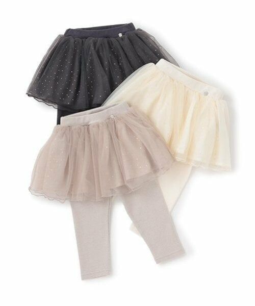 petit main / プティマイン ショート・ハーフ・半端丈パンツ | レギンスつきチュールスカート | 詳細30