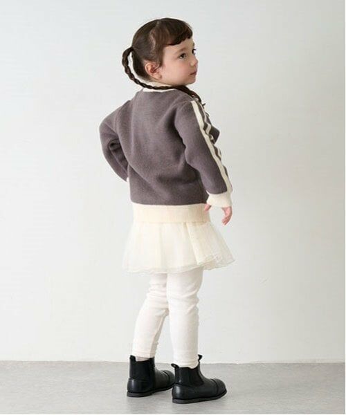 petit main / プティマイン ショート・ハーフ・半端丈パンツ | レギンスつきチュールスカート | 詳細4