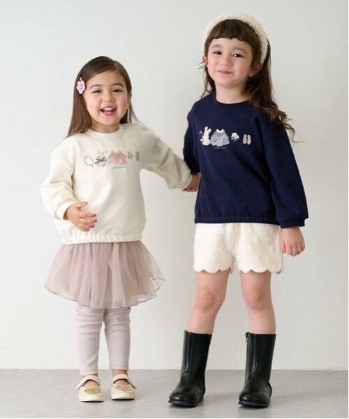 petit main / プティマイン ショート・ハーフ・半端丈パンツ | レギンスつきチュールスカート | 詳細8