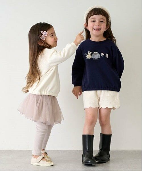 petit main / プティマイン ショート・ハーフ・半端丈パンツ | レギンスつきチュールスカート | 詳細9