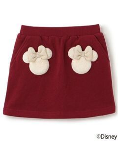 petit main / プティマイン ミニ・ひざ丈スカート | 【Disney】ファーモチーフスカパン