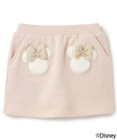 petit main / プティマイン ミニ・ひざ丈スカート | 【Disney】ファーモチーフスカパン