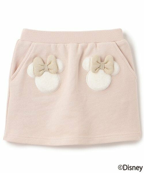 petit main / プティマイン ミニ・ひざ丈スカート | 【Disney】ファーモチーフスカパン（ライト ピンク）