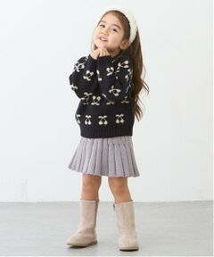 petit main / プティマイン ショート・ハーフ・半端丈パンツ | ニットプリーツスカート