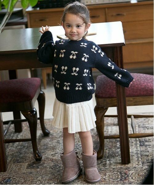 petit main / プティマイン ショート・ハーフ・半端丈パンツ | ニットプリーツスカート | 詳細10