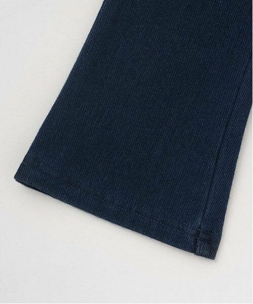 petit main / プティマイン その他パンツ | 裏起毛カットデニムフレアパンツ | 詳細11