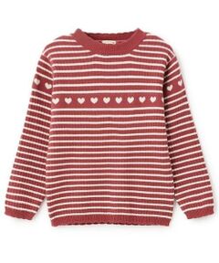 petit main / プティマイン ニット・セーター | 【フワもちっと】ハートリブニット