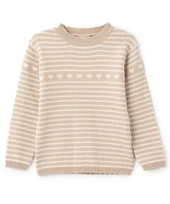 petit main / プティマイン ニット・セーター | 【フワもちっと】ハートリブニット