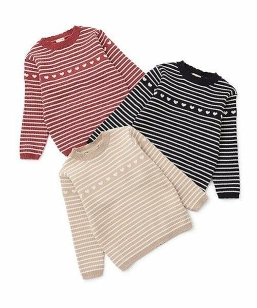 petit main / プティマイン ニット・セーター | 【フワもちっと】ハートリブニット | 詳細8