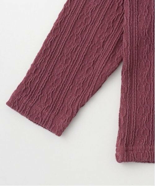 petit main / プティマイン Tシャツ | 【シアバター】ジャガードハイネック長T | 詳細10