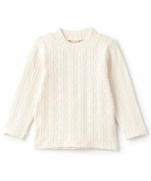 petit main / プティマイン Tシャツ | 【シアバター】ジャガードハイネック長T | 詳細6