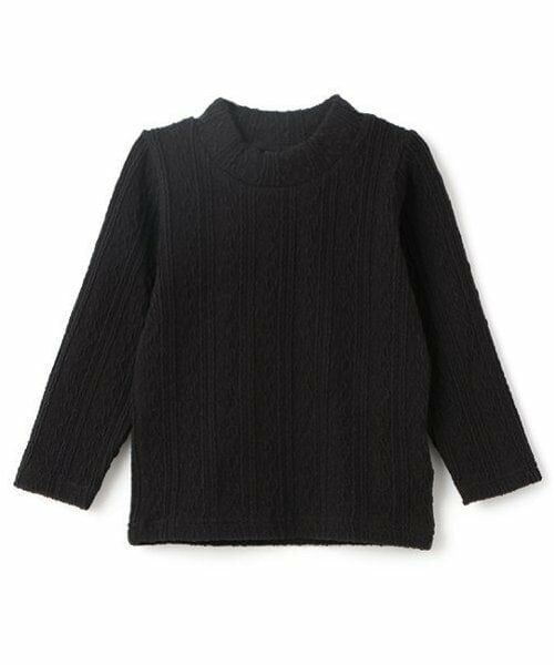 petit main / プティマイン Tシャツ | 【シアバター】ジャガードハイネック長T | 詳細7