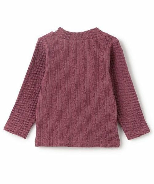 petit main / プティマイン Tシャツ | 【シアバター】ジャガードハイネック長T | 詳細8