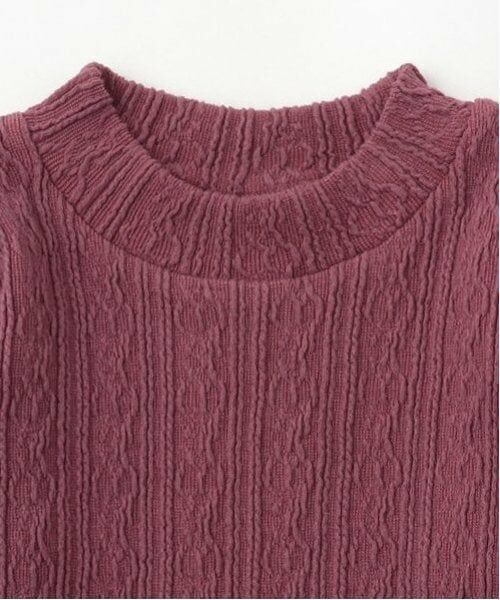 petit main / プティマイン Tシャツ | 【シアバター】ジャガードハイネック長T | 詳細9