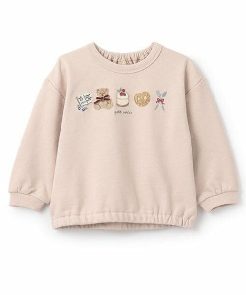 petit main / プティマイン スウェット | 【リンク】アソートモチーフトレーナー(キッズ)（ライト ピンク）